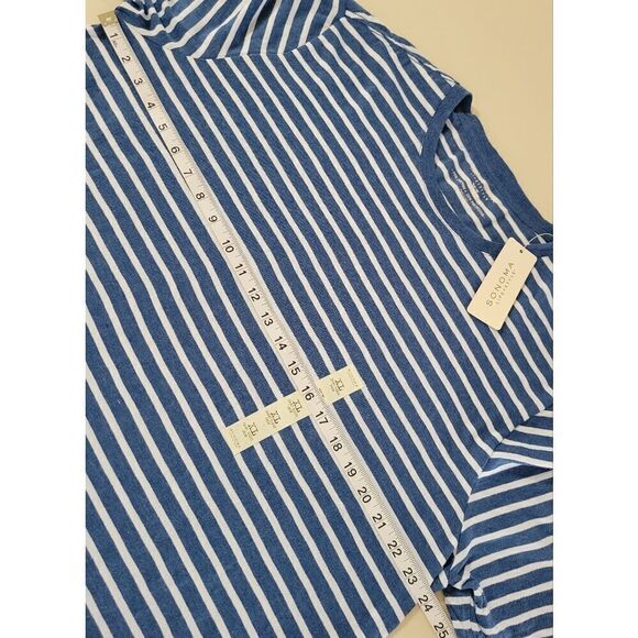 Men's Sonoma Goods For Life Short Sleeve Crewneck Striped Shirt - Picture 3 of 8